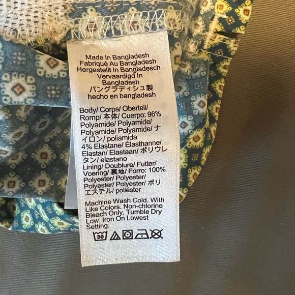 NWT J Crew 6” stretch swim trunk in print size S men green - Picture 7 of 9